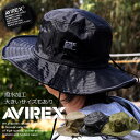 【AVIREX 限定】サファリハット メンズ 大きいサイズ BIGサイズ アドベンチャーハット 17158300 17158400 釣り 帽子 ハット ★REV...