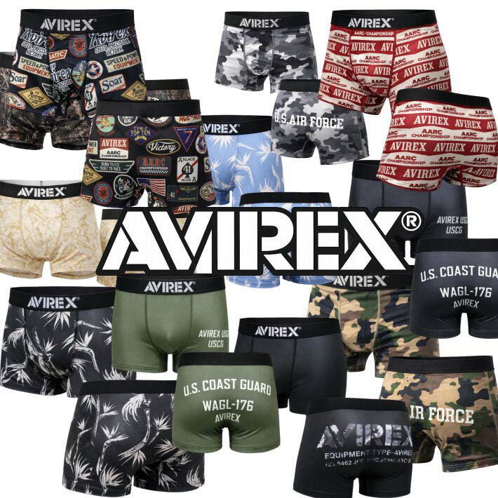 【お得な2枚組】AVIREX アビレックス アヴィレックス ボクサーパンツ メンズ NEK ★REVL 7986545 アンダーウェア 下着 かっこいい おすすめ 人気 カモフラ 迷彩 カモ柄 ロゴ ブランド 男性 紳士 プレゼント プチギフト 父の日 誕生日 彼氏 父 息子 ギフト 記念日 福袋