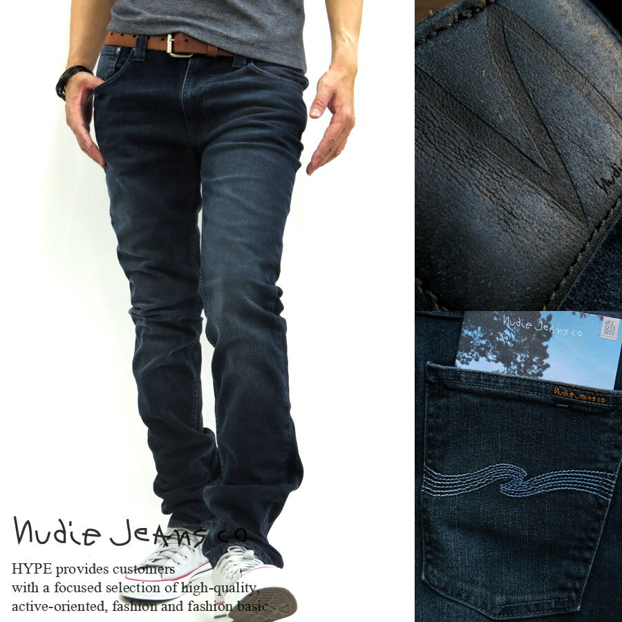 Nudie Jeans ヌーディージーンズ メンズ THIN FINN スキニー デニム ボトムスロ ...