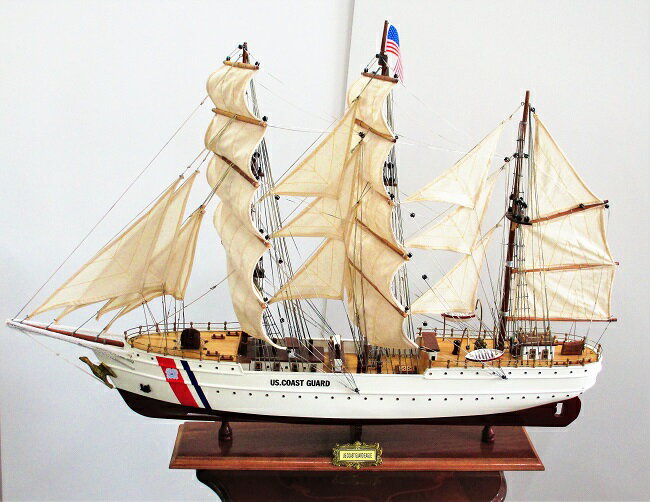 帆船模型 完成品 全長94cm US COAST GUARD EAGLE モデルシップ 置物 木製 おしゃれ 大きい 男前 インテリア 雑貨 コレクション アンティーク クラシック 輸入雑貨 父の日 ギフト 新築祝 開業祝 お祝い プレゼント 贈り物 送料無料