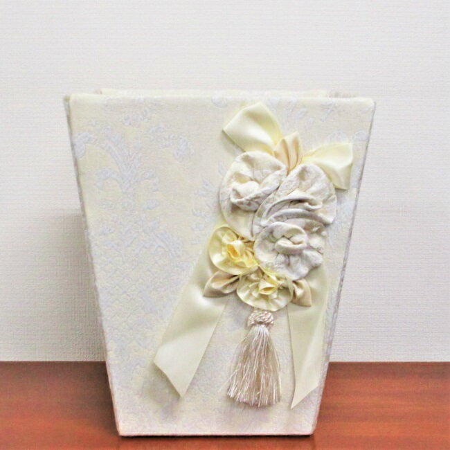 乐天商城 - ジェニファーテイラー ダストボックス raffine-WH ゴミ箱 カルトナージュ おしゃれ タッセル BOX 小物入れ JENNIFER TAYLOR かわいい インテリア雑貨 ヨーロピアン アンティーク クラシック モダン ロマンチック 姫系 輸入雑貨 送料無料