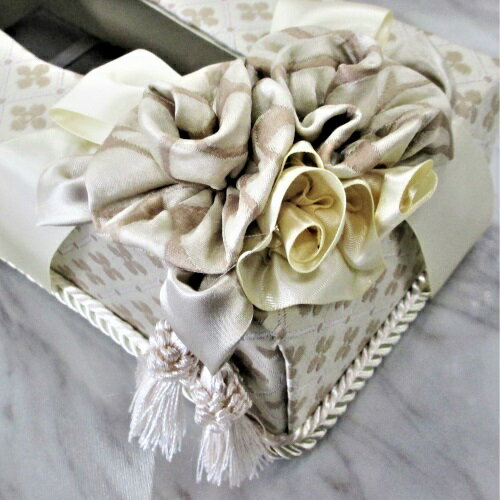 ジェニファーテイラー ティッシュボックス Lumina ルミナ ティッシュケース カルトナージュ BOX おしゃれ コサージュ インテリア雑貨 クラシック アンティーク ロマンチック 姫系 輸入雑貨 送料無料 [2]