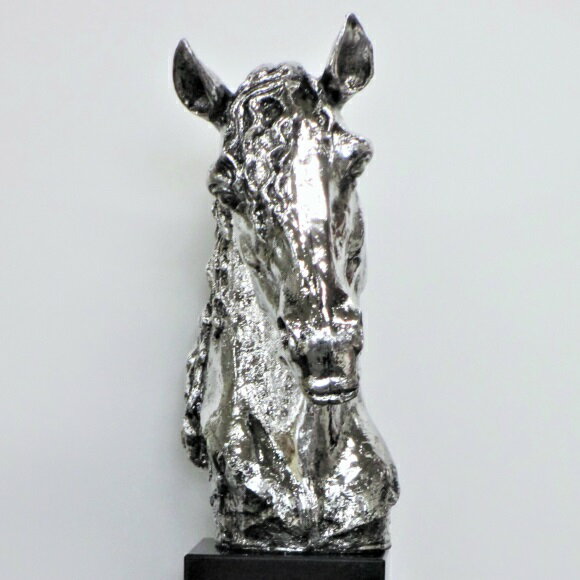馬 置物 ホースヘッド オブジェ シルバー 完成品 インテリア 雑貨 動物 アニマル 大きい 店舗什器 オーナメント おしゃれ かわいい アンティーク ヨーロピアン 北欧 クラシック レトロ 送料無料