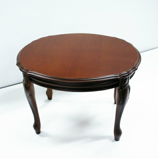 アンティーク サイドテーブル 花台 木製 ブラウン イタリア製家具 コンソール 電話台 ファックス台 フラワースタンド ランプテーブル おしゃれ クラシック ヨーロピアン ロココ調 猫脚 姫系