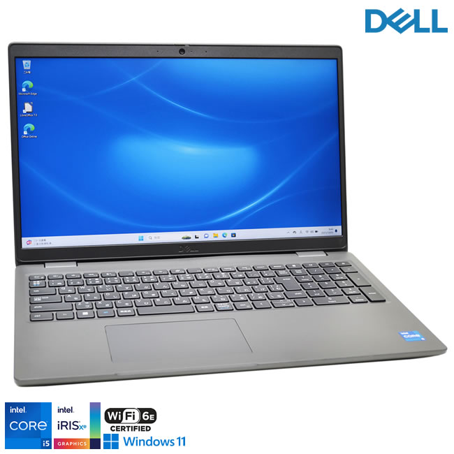 メモリ32G フルHD 15.6型 Wi-Fi6E DELL Latitude 3540 第13世代 Core i5 1345U Webカメラ M.2SSD512G USBType-C Windows11【中古】