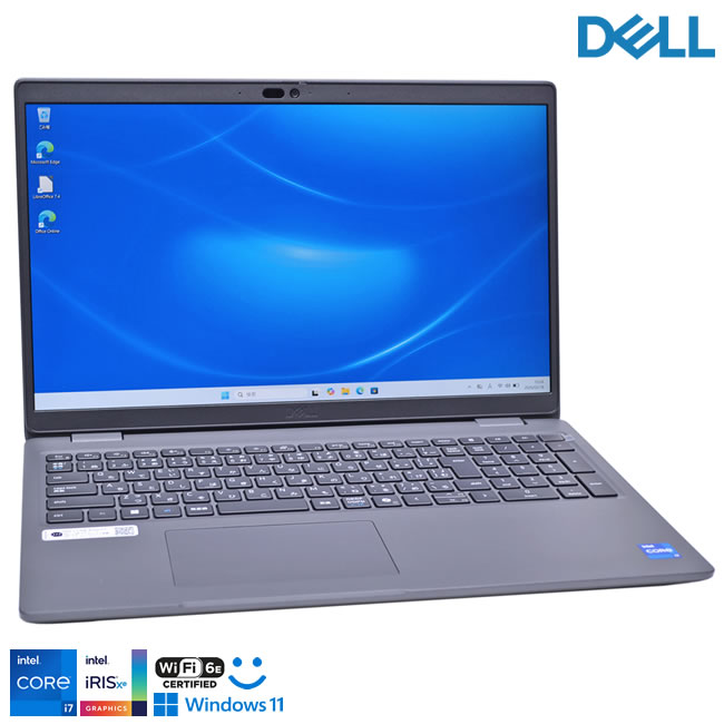 メモリ32G M.2SSD1TB DELL Latitude 3550 第13世代 Core i7 1355U フルHD Wi-Fi6E 顔認証 Webカメラ USBType-C Windows11【中古】