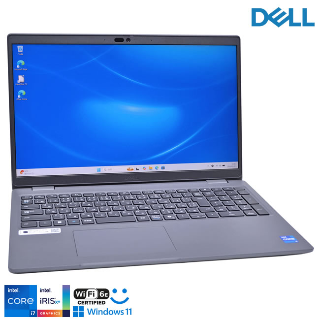 メモリ32G M.2SSD1TB DELL Latitude 3550 第13世代 Core i7 1355U フルHD Wi-Fi6E 顔認証 Webカメラ USBType-C Windows11【中古】