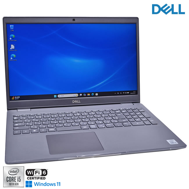 15.6型 DELL Latitude 3510 Core i5 10310U M.2SSD256G HDD500G メモリ8G Wi-Fi6 Webカメラ USBType-C Windows11【中古】