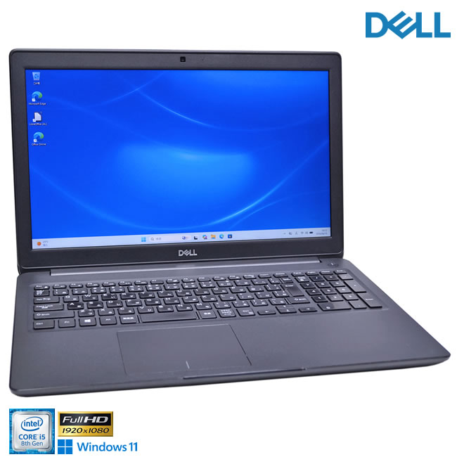 Windows11 フルHD 15.6型 DELL Latitude 3500 Core i5 8265U M.2SSD256G HDD500G メモリ8G Webカメラ USBType-C Wi-Fi 【中古】