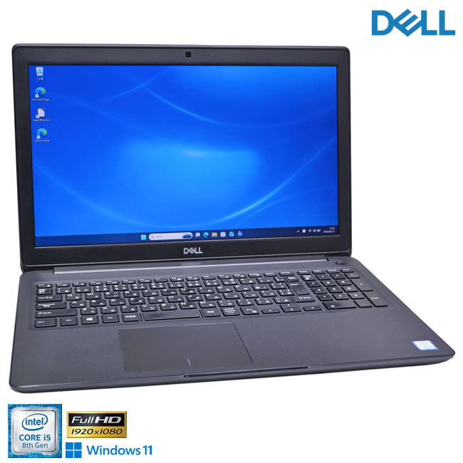 15.6型 フルHD M.2SSD256G HDD500G DELL Latitude 3500 Core i5 8265U メモリ8G Webカメラ USBType-C Wi-Fi Windows11【中古】