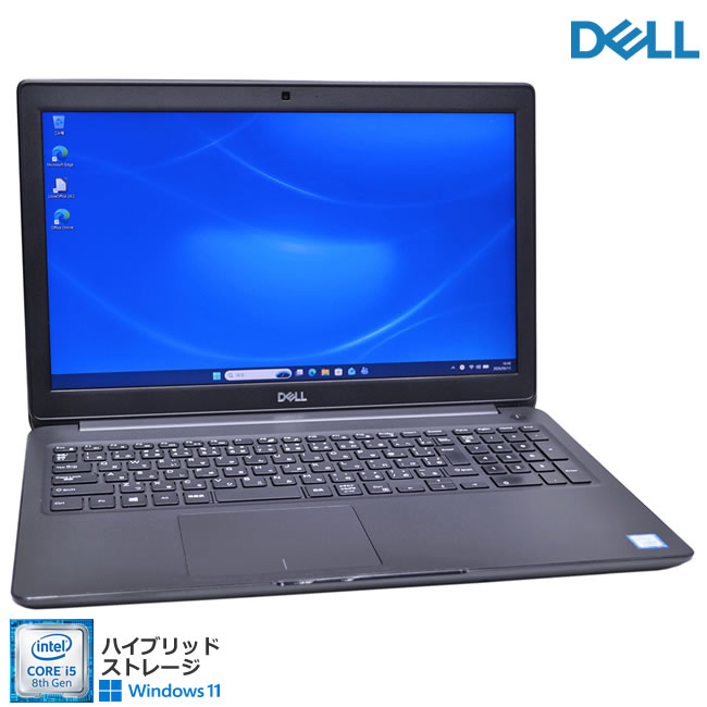 フルHD DELL Latitude 3500 Core i5 8265U M.2SSD256G HDD500G メモリ8G Webカメラ USBType-C Wi-Fi Windows11【中古】