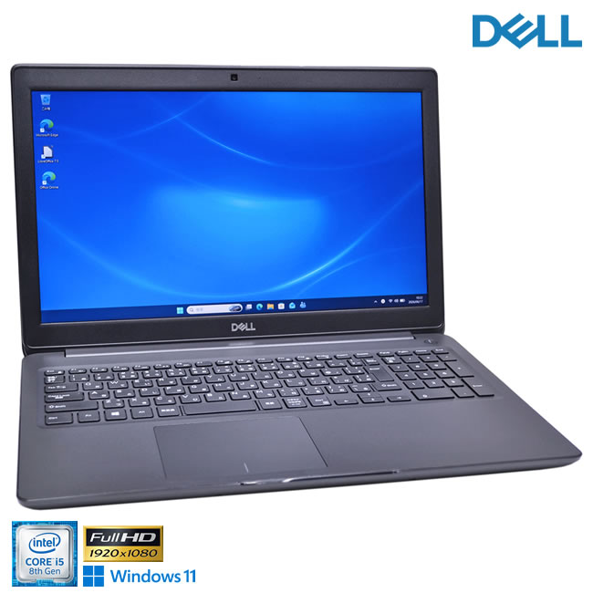 ノートパソコン 15.6型 フルHD DELL Latitude 3500 Core i5 8265U M.2SSD256G HDD500G メモリ8G USBType-C Webカメラ Wi-Fi Windows11