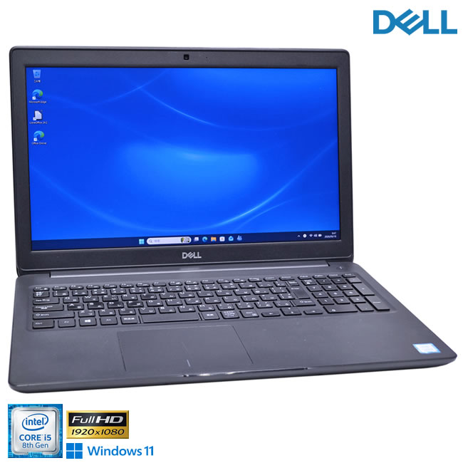 フルHD Windows11 DELL Latitude 3500 Core i5 8265U メモリ8G M.2SSD256G HDD500G Webカメラ Wi-Fi USBType-C SDXC