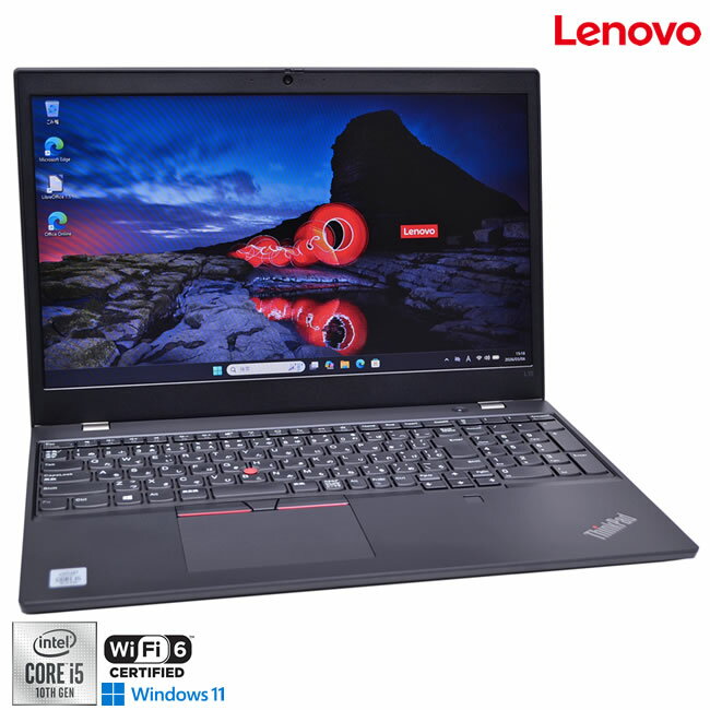 Lenovo ThinkPad L15 gen1 新品SSD512G Webカメラ Core i5 10210U メモリ8G Wi-Fi6 Bluetooth USBType-C Windows11【中古】