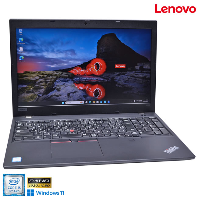 15.6型 FHD Lenovo ThinkPad L590 Core i5 8265U m.2SSD256G メモリ8G Webカメラ Wi-Fi Bluetooth Windows11【中古】