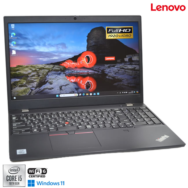 󂠂 Wi-Fi6 tHD Lenovo ThinkPad L15 Gen1 10 Core i5 10210U Windows11 WebJ USBType-C m.2SSD256G 8GyÁz