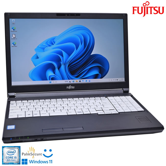 フルHD ノートパソコン 顔認証 富士通 LIFEBOOK A749/A Core i5 8365U SSD256G メモリ8G Wi-Fi Webカメラ Windows11【中古】
