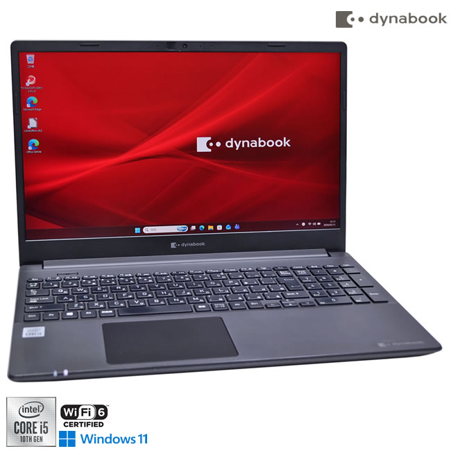Wi-Fi6 풀 HD 15.6형 dynabook P55/FS Core i5 10210U M.2SSD256G 메모리 8G USBType-C Web 카메라 Windows11[중고]