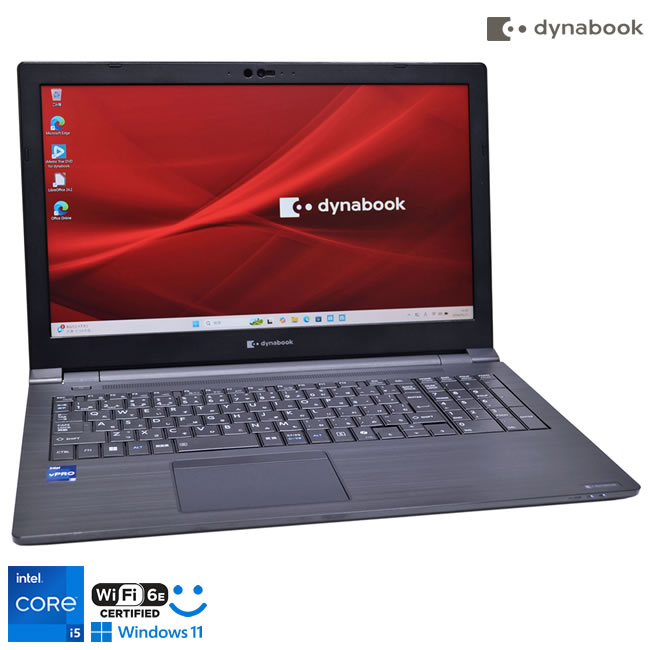 Wi-Fi6E 얼굴 인증 풀 HD dynabook B75/LY 제13세대 Core i5 1345U 메모리 16G m.2SSD256G 멀티 Web 카메라 Windows11[중고]