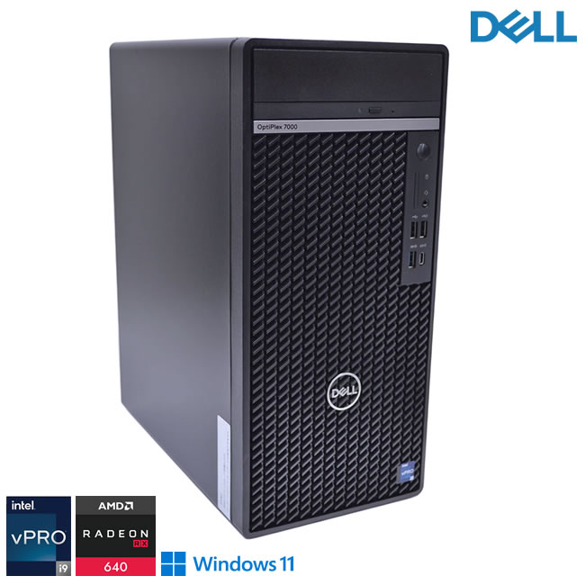 メモリ32G 16コア24スレッド Core i9 12900K DELL OPTIPLEX 7000 Tower M.2SSD1TB RadeonRX USBType-C Windows11【中古】