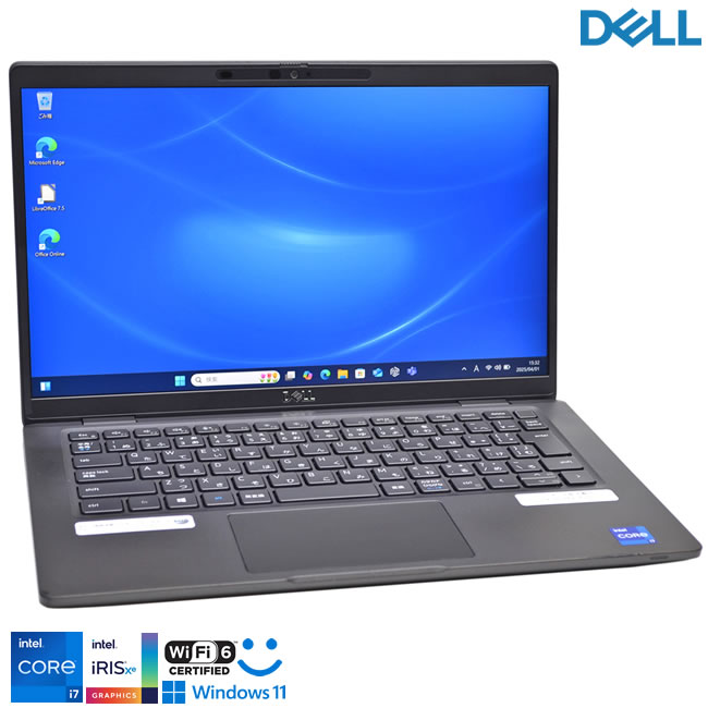 顔認証 Wi-Fi6 フルHD DELL Latitude 7320 第11世代 Core i7 1185G7 メモリ16G M.2SSD512G Webカメラ Windows11【中古】