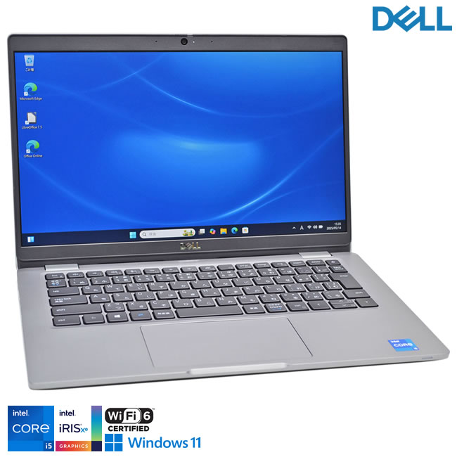 フルHD Wi-Fi6 DELL Latitude 5320 第11世代 Core i5 1145G7 IrisXe M.2SSD256G メモリ8G USBType-C Webカメラ Windows11【中古】