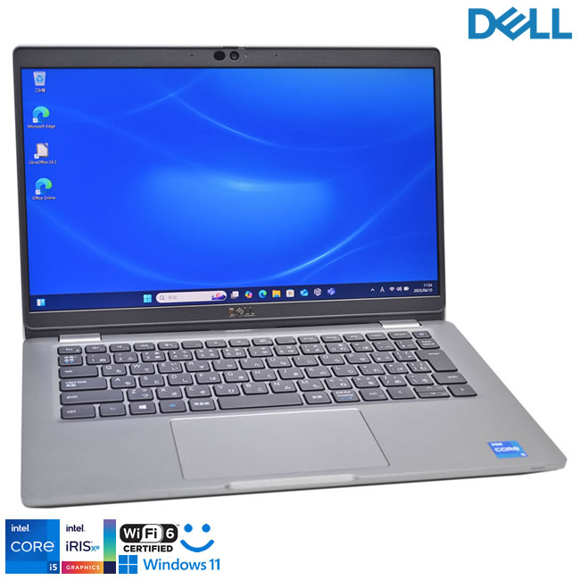 モバイル 13.3型 フルHD DELL Latitude 5320 Core i5 1145G7 IrisXe Wi-Fi6 顔認証 メモリ16G M.2SSD256G USBType-C Windows11【中古】