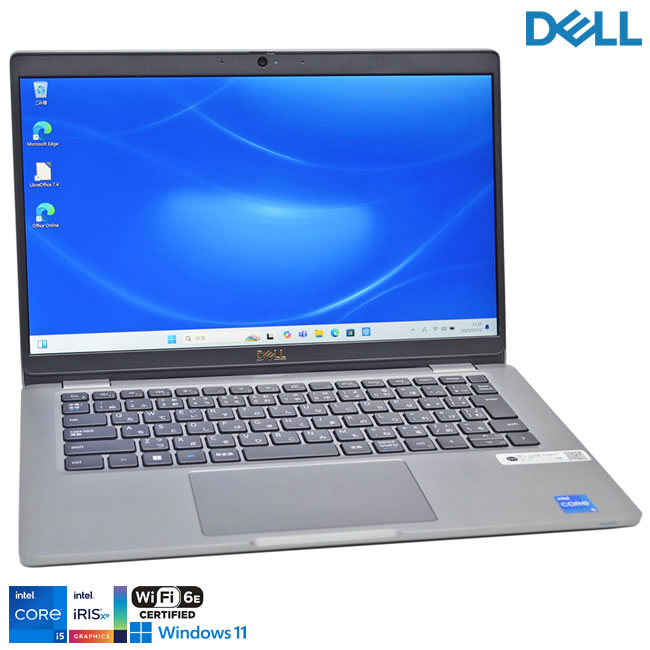 フルHD Wi-Fi6E DELL Latitude 5330 第12世代 Core i5 1245U IrisXe メモリ16G M.2SSD256G Webカメラ USB4Type-C Windows11【中古】