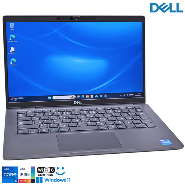 메모리 32G 풀 HD Wi-Fi6 얼굴 인증 Core i7 1185G7 IrisXe DELL Latitude 7320 M.2SSD512G 웹캠 Windows11 [중고]
