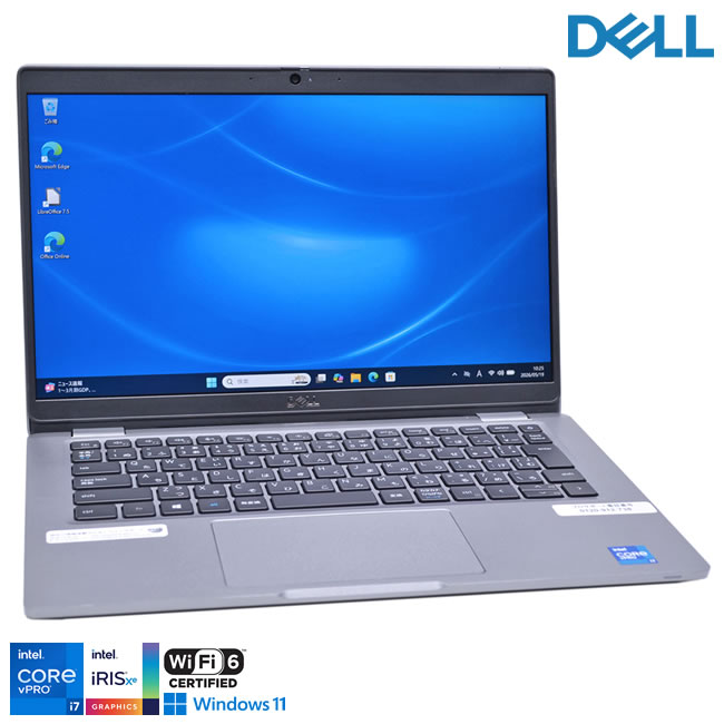 フルHD 13.3型 Core i7 1185G7 IrisXe DELL Latitude 5320 メモリ16G M.2SSD256G Wi-Fi6 USBType-C Webカメラ Windows11