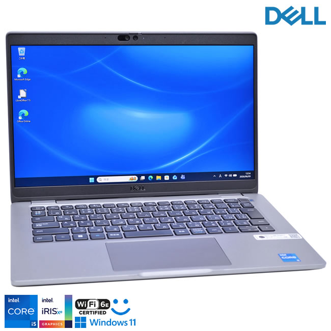 美品 タッチパネル メモリ16G DELL Latitude 5340 第13世代 Core i5 1345U IrisXe フルHD Wi-Fi6E M.2SSD256G 顔認証 Webカメラ Windows11【中古】
