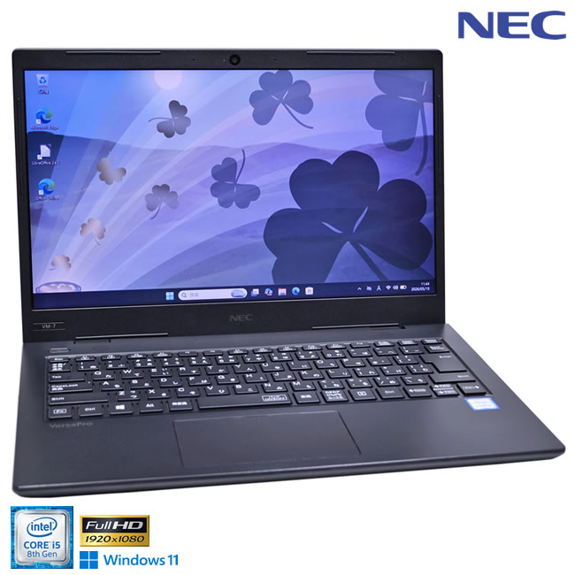 webカメラ 14.0型 FHD NEC VersaPro VKT16/M-7 Core i5 8265U SSD256G メモリ8G USBType-C Wi-Fi Windows11