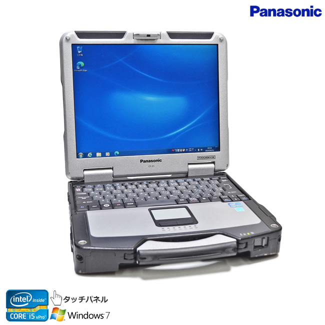 Windows7 32bit 防塵 防滴 頑丈 Panasonic TOUGHBOOK CF-31 Core i5 2520M 13.1型 タッチパネル メモリ4G HDD320G Wi-Fi Bluetooth【中古】