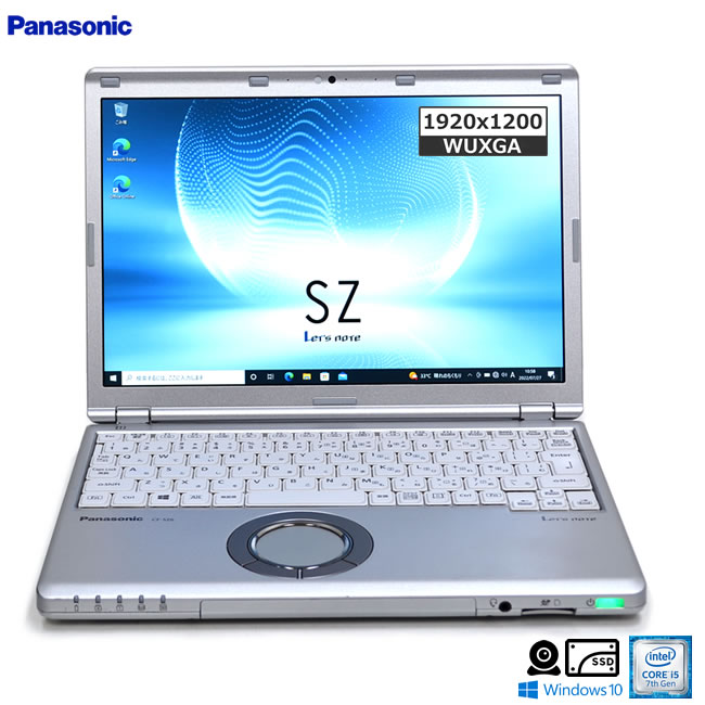 12.1^ WUXGA Ãm[gp\R Panasonic Let's note SZ6 Core i5 7300U ViSSD256G 4G Wi-Fi (ac) WebJ Windows10yÁz