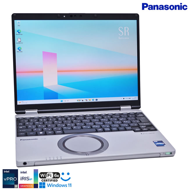 12.4型 FHD+ 第13世代 Core i5 1345U IrisXe Panasonic Let's note SR4 メモリ16G M.2SSD256G 顔認証 Webカメラ Wi-Fi6E Windows11【中古】