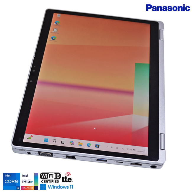LTE 12型 WQXGA 2-in-1 Panasonic Let 039 s note QV1 Core i5 1145G7 IrisXe メモリ16G m.2SSD256G Wi-Fi6 顔認証 Windows11【中古】
