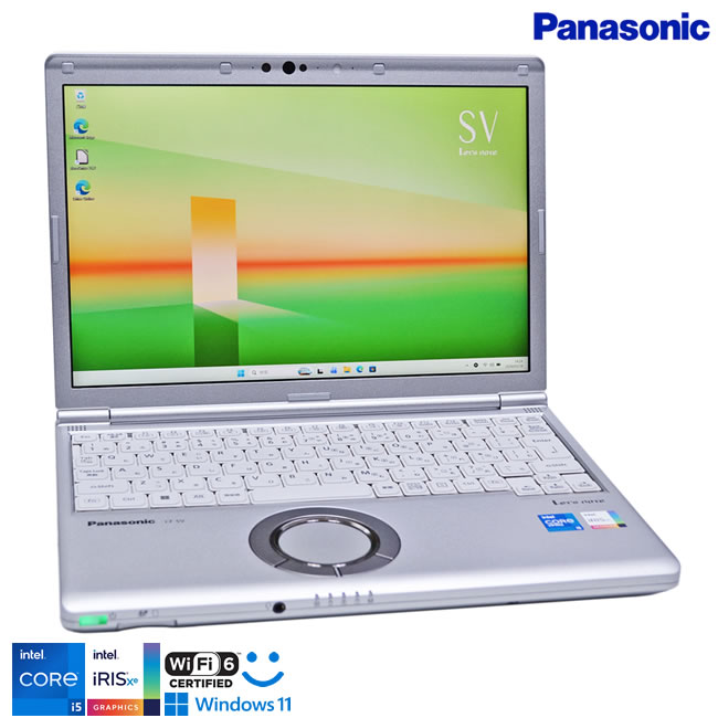 12.1型 WUXGA Panasonic Let's note SV1 Core i5 1145G7 IrisXe メモリ16G M.2SSD256G 顔認証 Webカメラ Wi-Fi6 Windows11【中古】