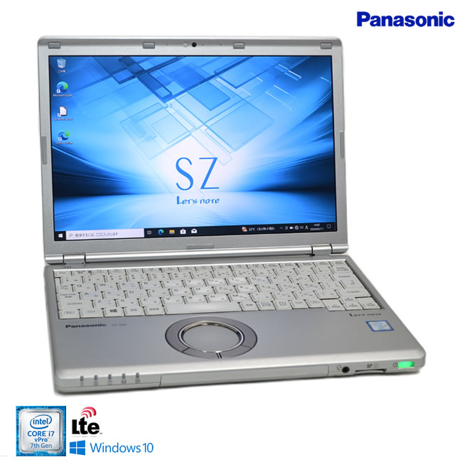 楽天ハイパーラボ　楽天市場店SIMフリー メモリ16G WUXGA Panasonic Let's note SZ6 Core i7 7600U M.2SSD256G Wi-Fi Webカメラ Windows10【中古】