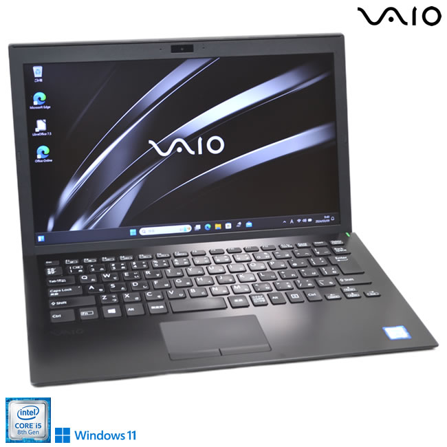 ノートパソコン VAIO Pro PG VJPG11C11N 13.3型 フルHD Core i5 8250U M.2SSD256G メモリ8G Webカメラ Wi-Fi Windows11【中古】