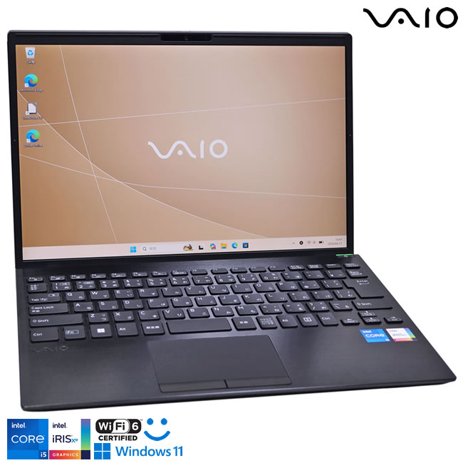 Wi-Fi6 顔認証 13.3型 VAIO Pro PG VJPG318 第13世代 Core i5 1334U メモリ16G M.2SSD256G Webカメラ Type-C Windows11 WUXGA【中古】