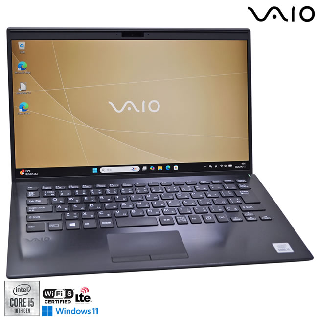 14.0型 FHD Wi-Fi6 SIMフリー VAIO Pro PK VJPK13C12N Core i5 1035G1 M.2SSD256G メモリ8G USBType-C Webカメラ Windows11
