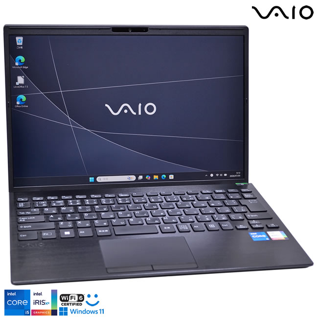 Wi-Fi6 顔認証 13.3型 VAIO Pro PG VJPG318 第13世代 Core i5 1334U メモリ16G M.2SSD256G Webカメラ Type-C Windows11 WUXGA【中古】