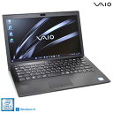13.3型 フルHD Windows11 VAIO Pro PG VJPG11C11N Core i5 8250U M.2SSD256G メモリ8G Wi-Fi Webカメラ HDMI【中古】(2)