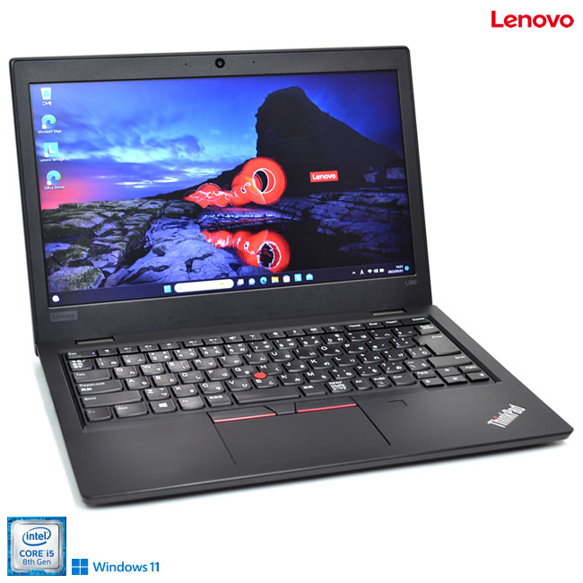 Windows11 Lenovo ThinkPad L390 8 Core i5 8265U WebJ Wi-Fi USBType-C M.2SSD256G 8GyÁz