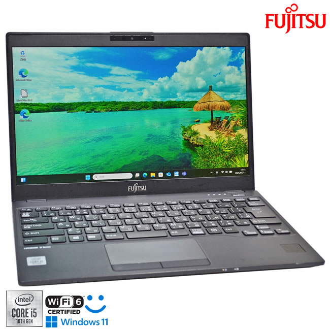 手のひら静脈認証 顔認証 フルHD Wi-Fi6 メモリ16G 富士通 LIFEBOOK U9310/E Core i5 10310U M.2SSD256G Windows11【中古】