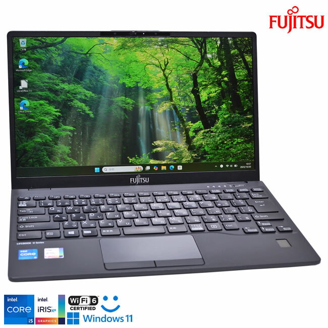 セール!! フルHD Core i5 1145G7 IrisXe 富士通 LIFEBOOK U9311/F M.2SSD256G メモリ8G Wi-Fi6 顔認証 USBType-C Windows11【中古】(2.0)
