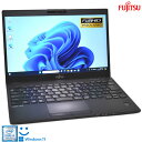 ノートパソコン フルHD 顔認証 中古 富士通 LIFEBOOK U939/B 第8世代 Core i5 8365U メモリ8G m.2SSD256G Wi-Fi USBType-C Windows11【中古】