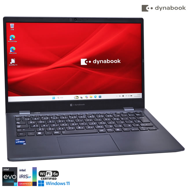 フルHD タッチパネル 13.3型 dynabook G83/HS Core i5 1135G7 IrisXe メモリ16GB M.2SSD256G Wi-Fi6 顔認証 Type-C HDMI Windows11