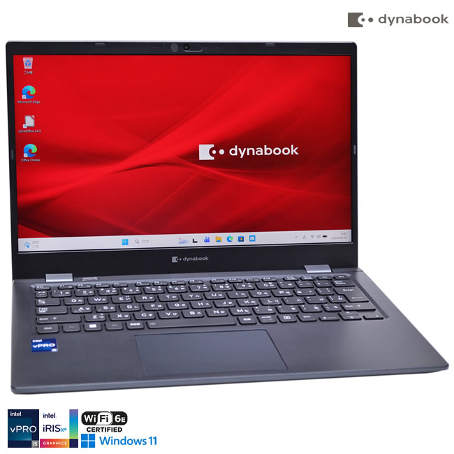 第12世代 12コア16スレッド Core i5 1240P IrisXe dynabook G83/KV メモリ16GB M.2SSD256G FHD Wi-Fi6E Webカメラ Windows11【中古】