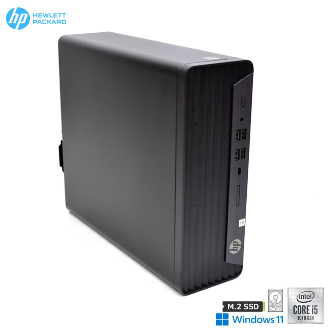 Windows11 HP ProDesk 600 G6 SFF 第10世代 6コア12スレッド Core i5 10500 新品M.2SSD512G HDD2TB メモリ8G USBType-C【中古】